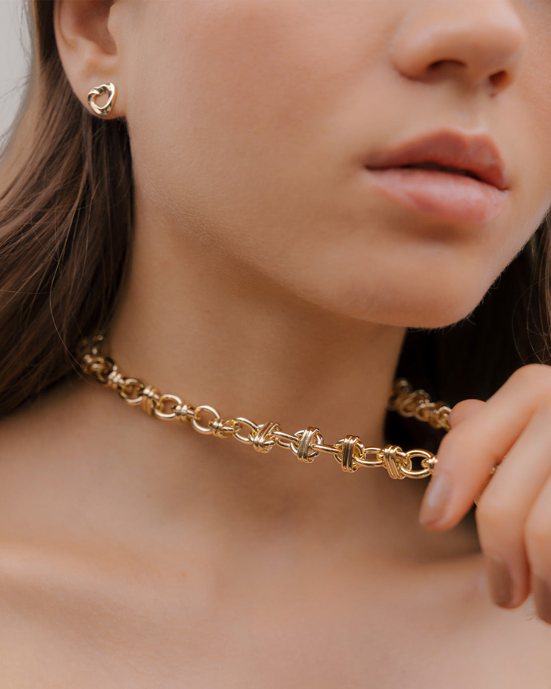 Collar Eslabones Cruzados