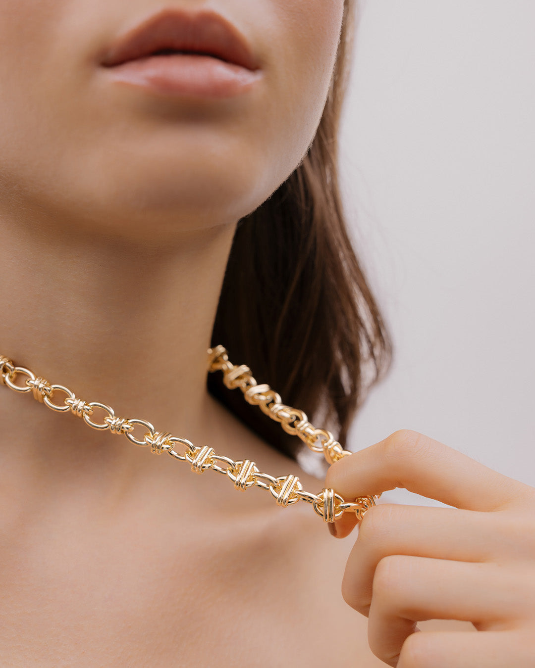 Collar Eslabones Cruzados