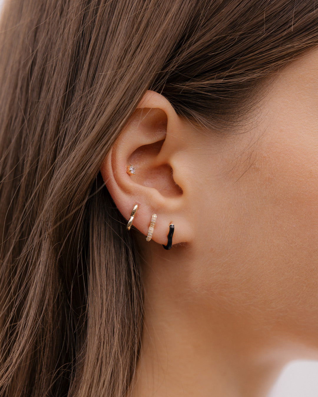 Set X3 Candongas Corazón Negro