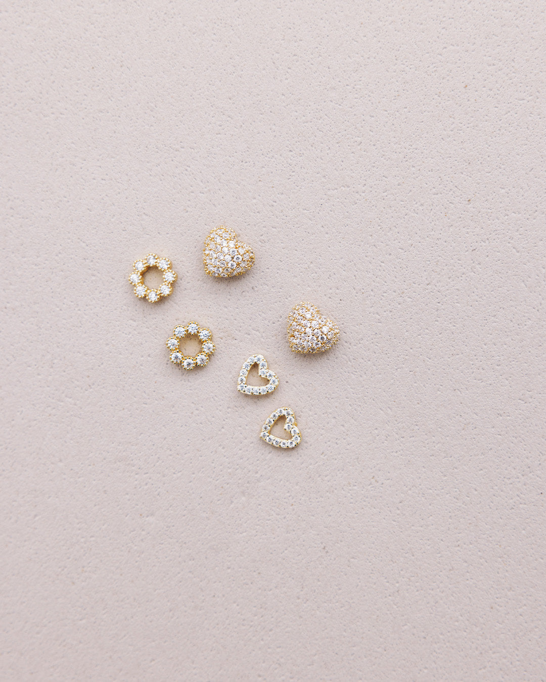 Aretes Aro Cristales