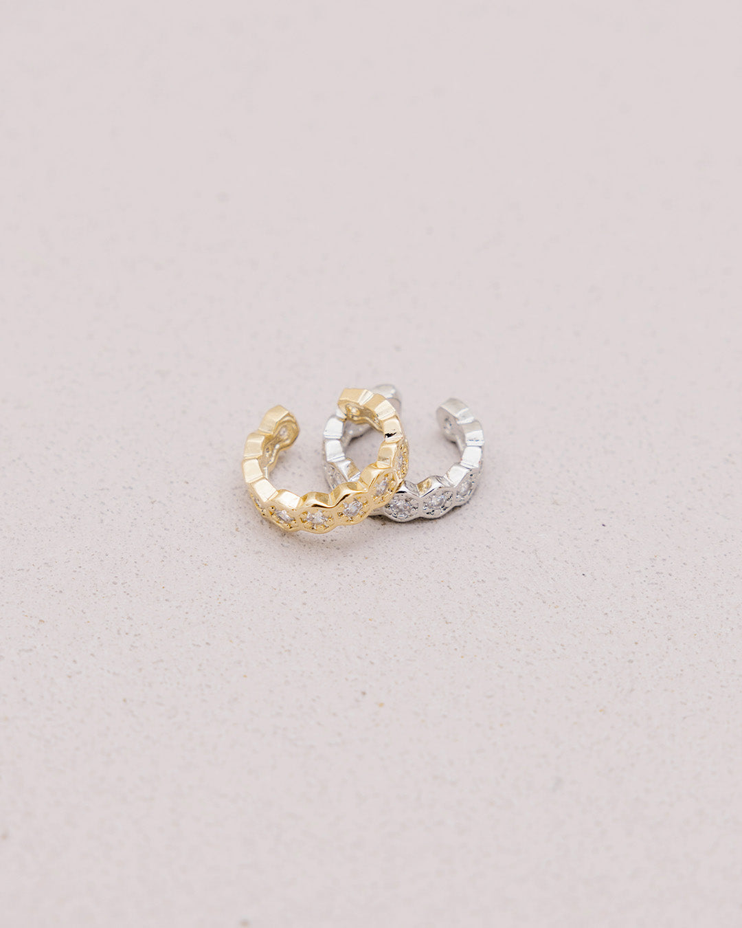 Earcuff Hexágonos