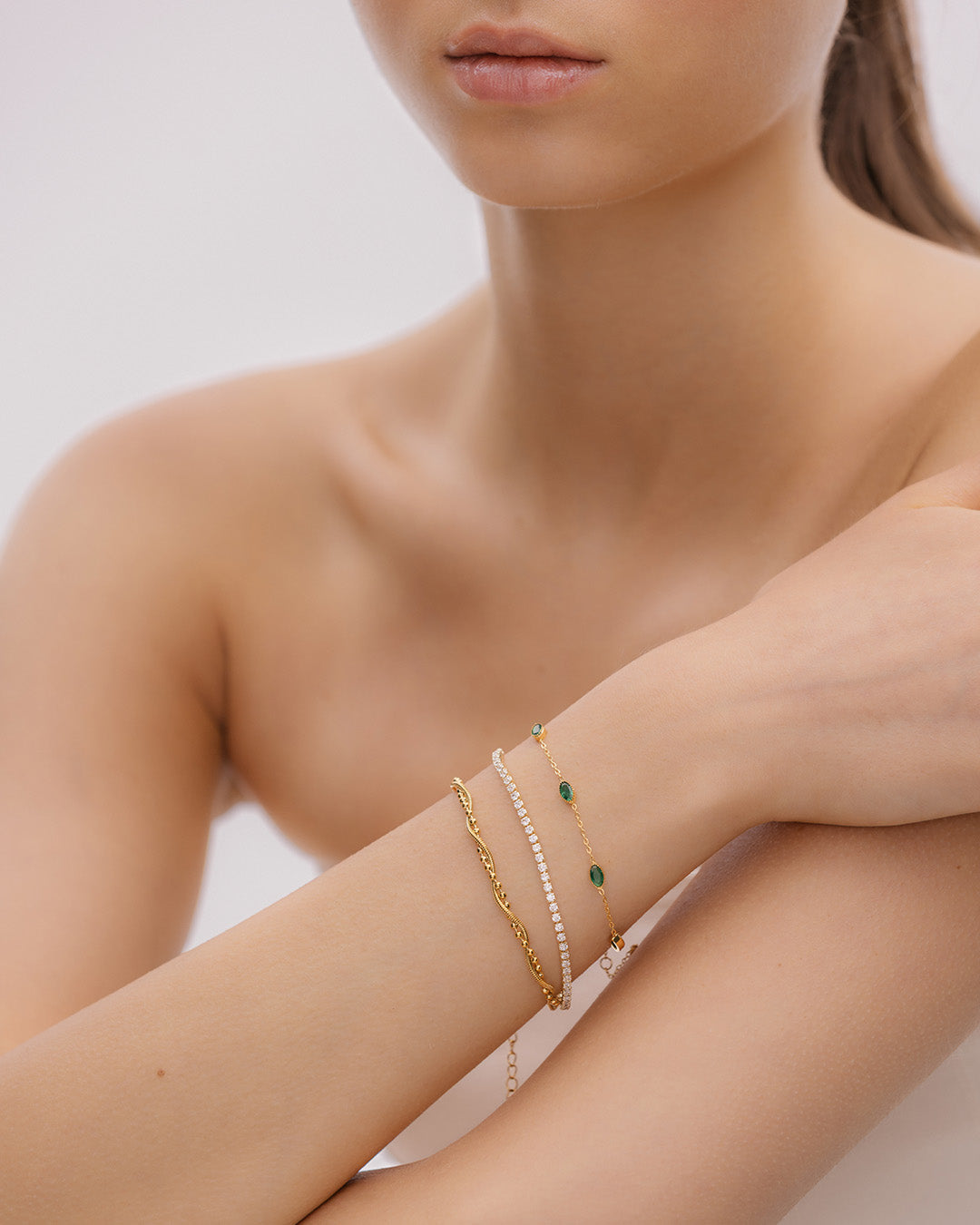 Pulsera Tennis Clásica Cristal