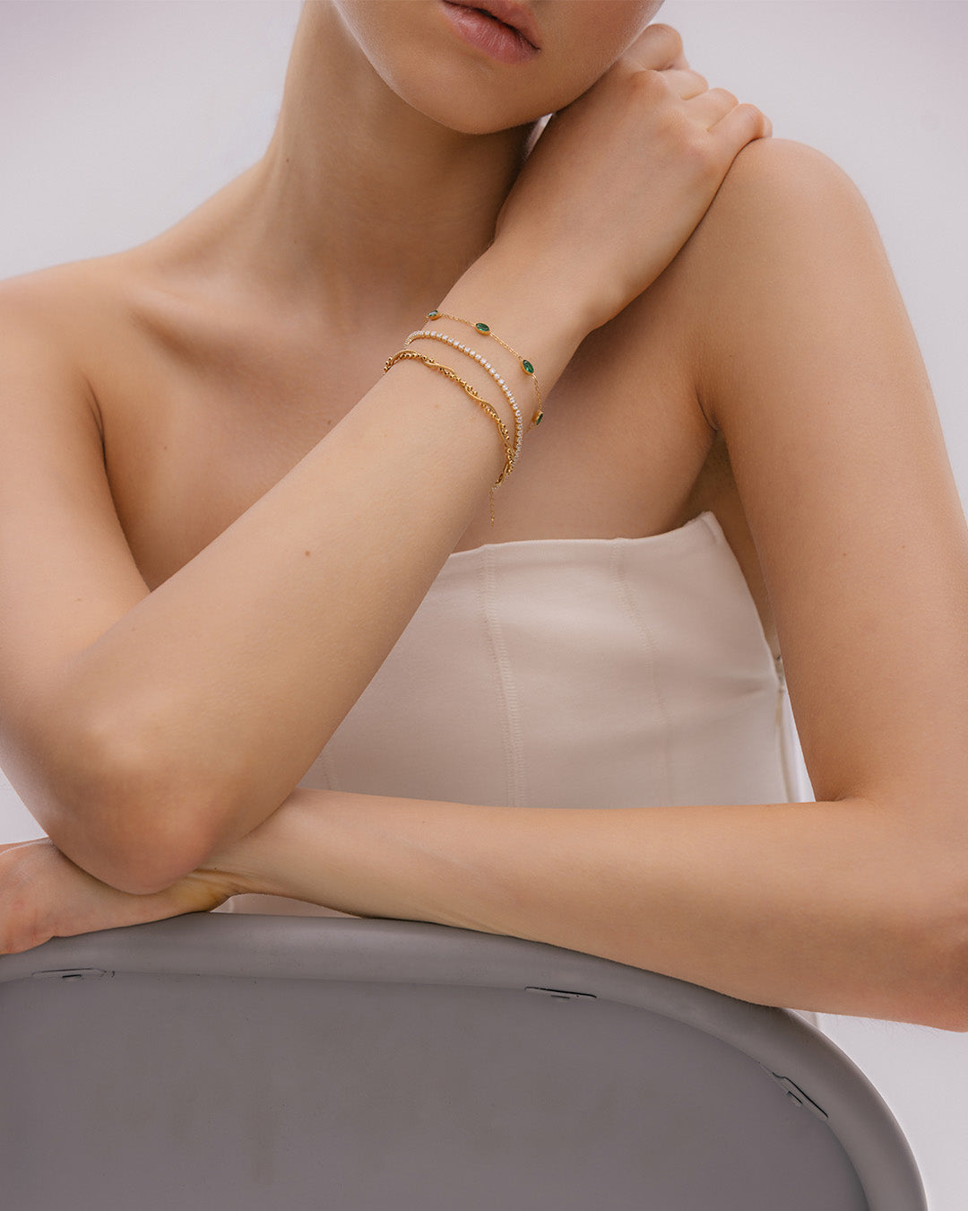 Pulsera Tennis Clásica Cristal