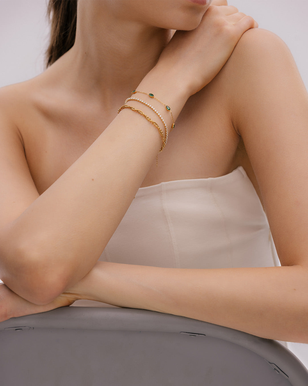 Pulsera Cristal Esmeralda