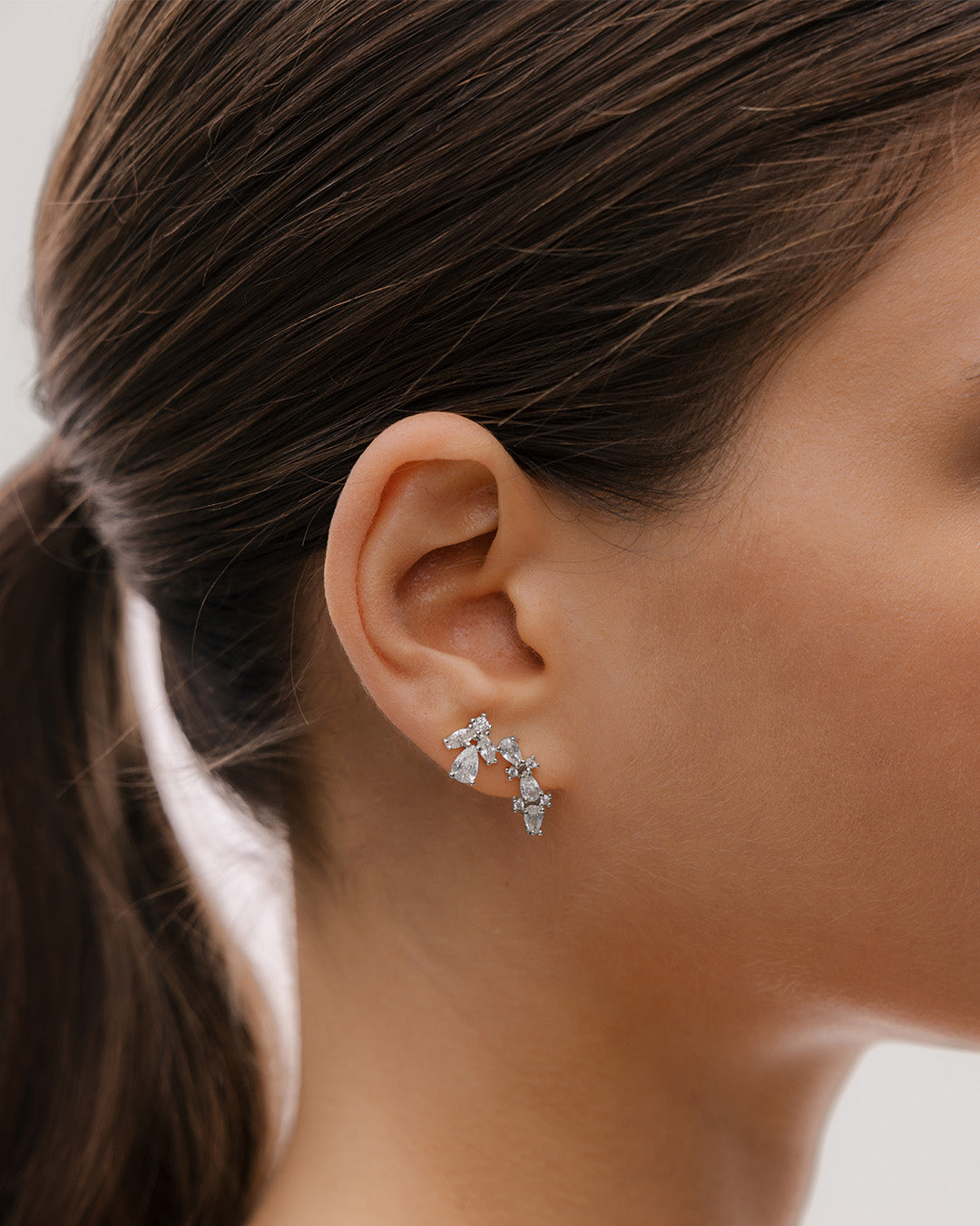 Aretes 3 Cristales Gota