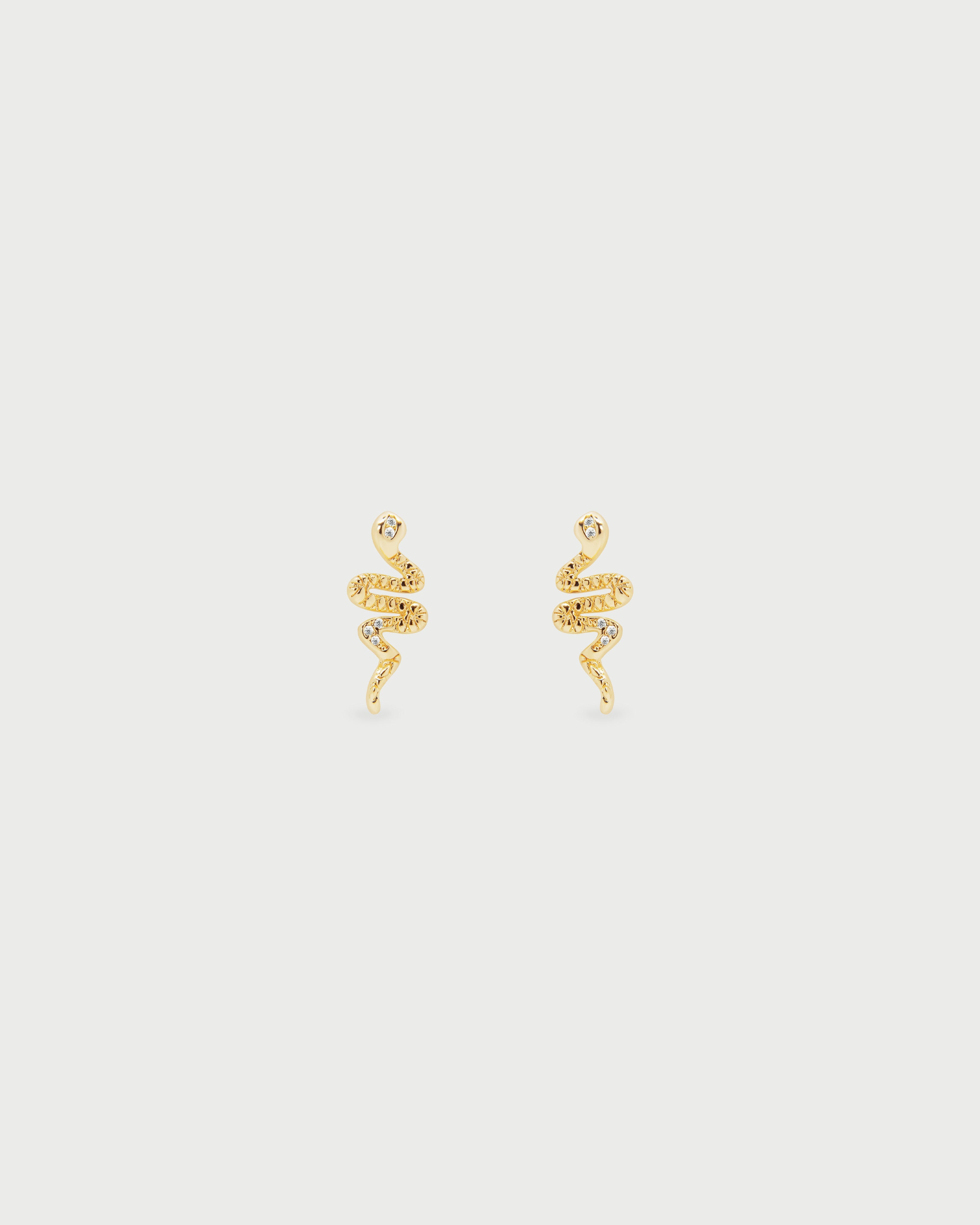 Aretes Serpienete Oro