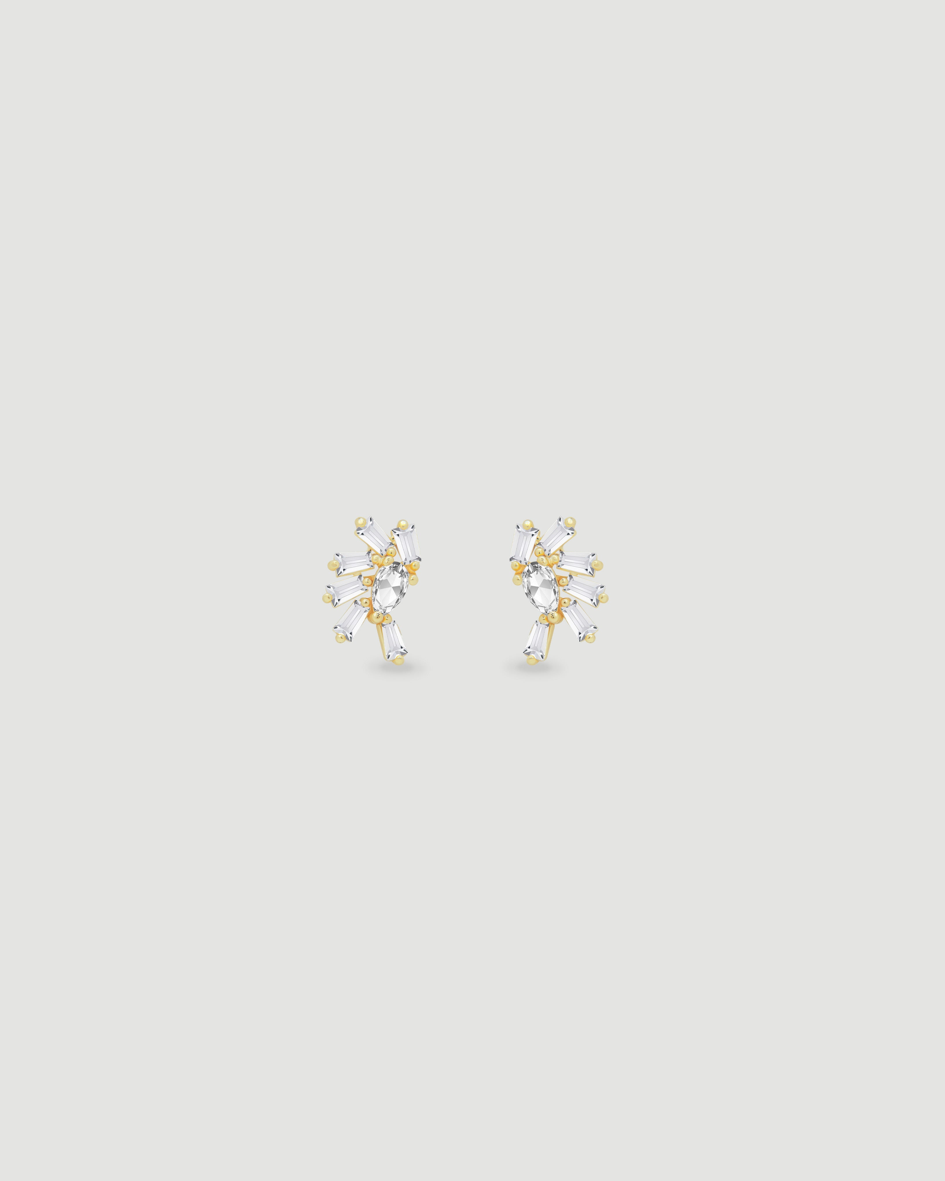 Aretes Abanico Cristal