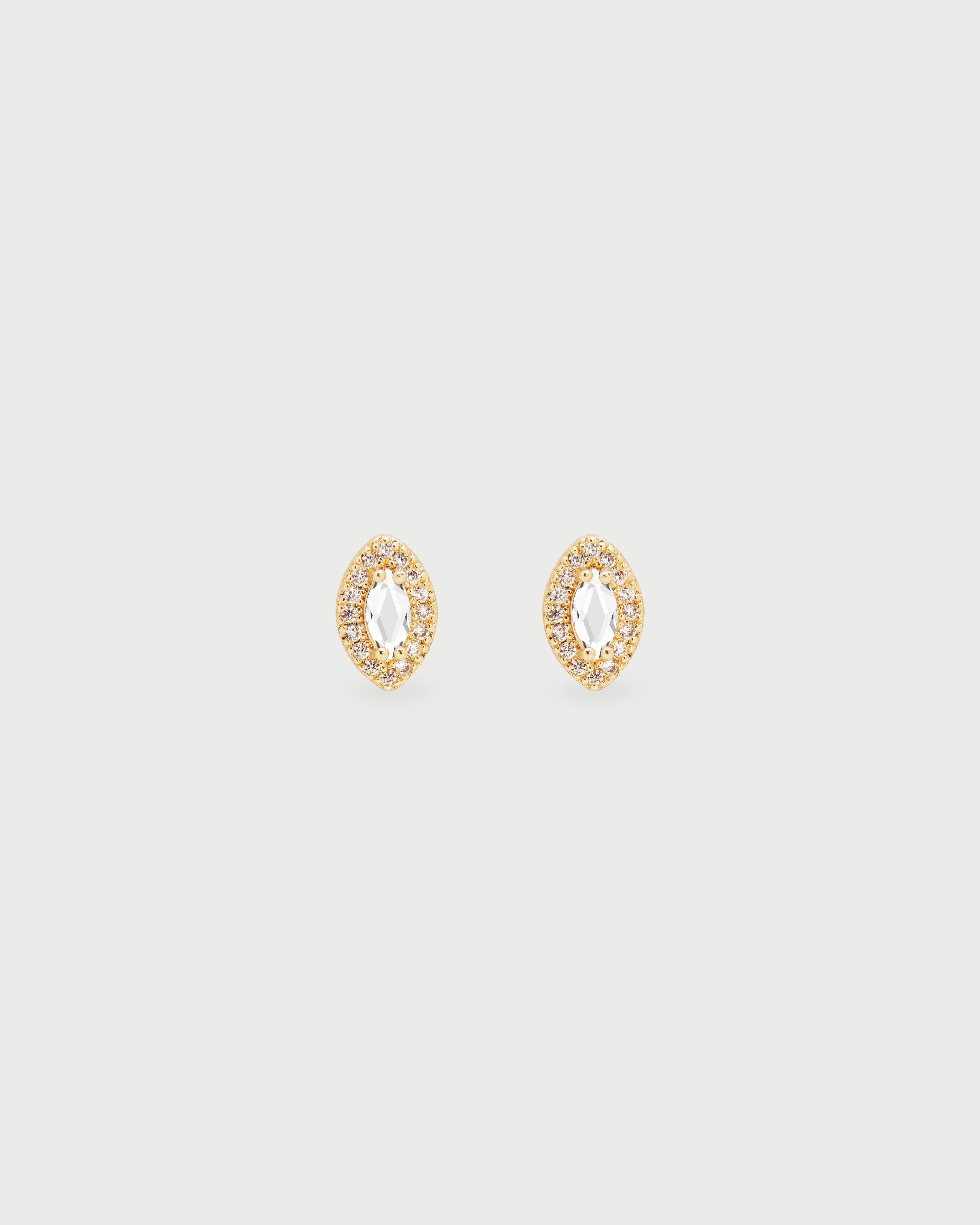 Aretes Oval Cristales