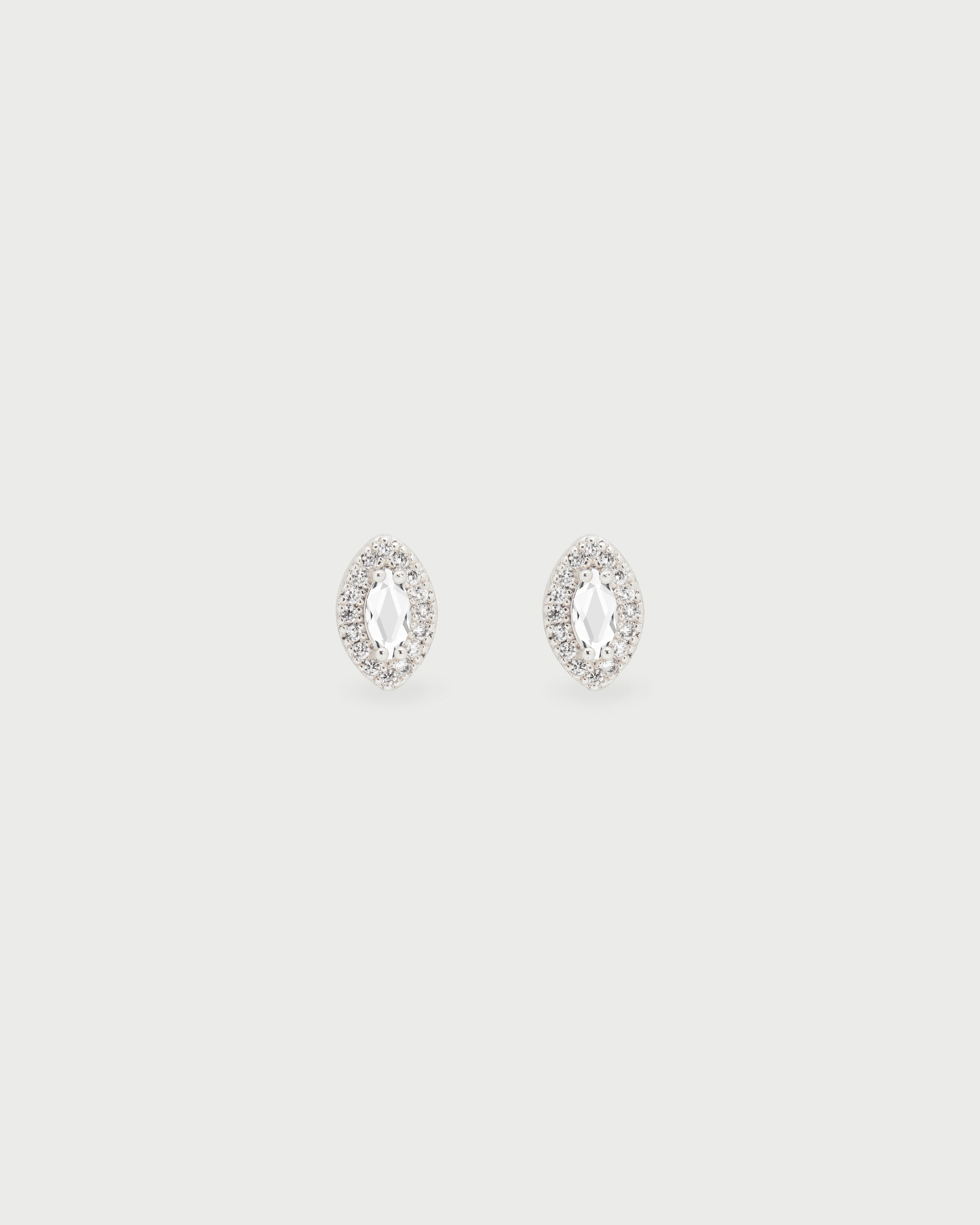 Aretes Oval Cristales