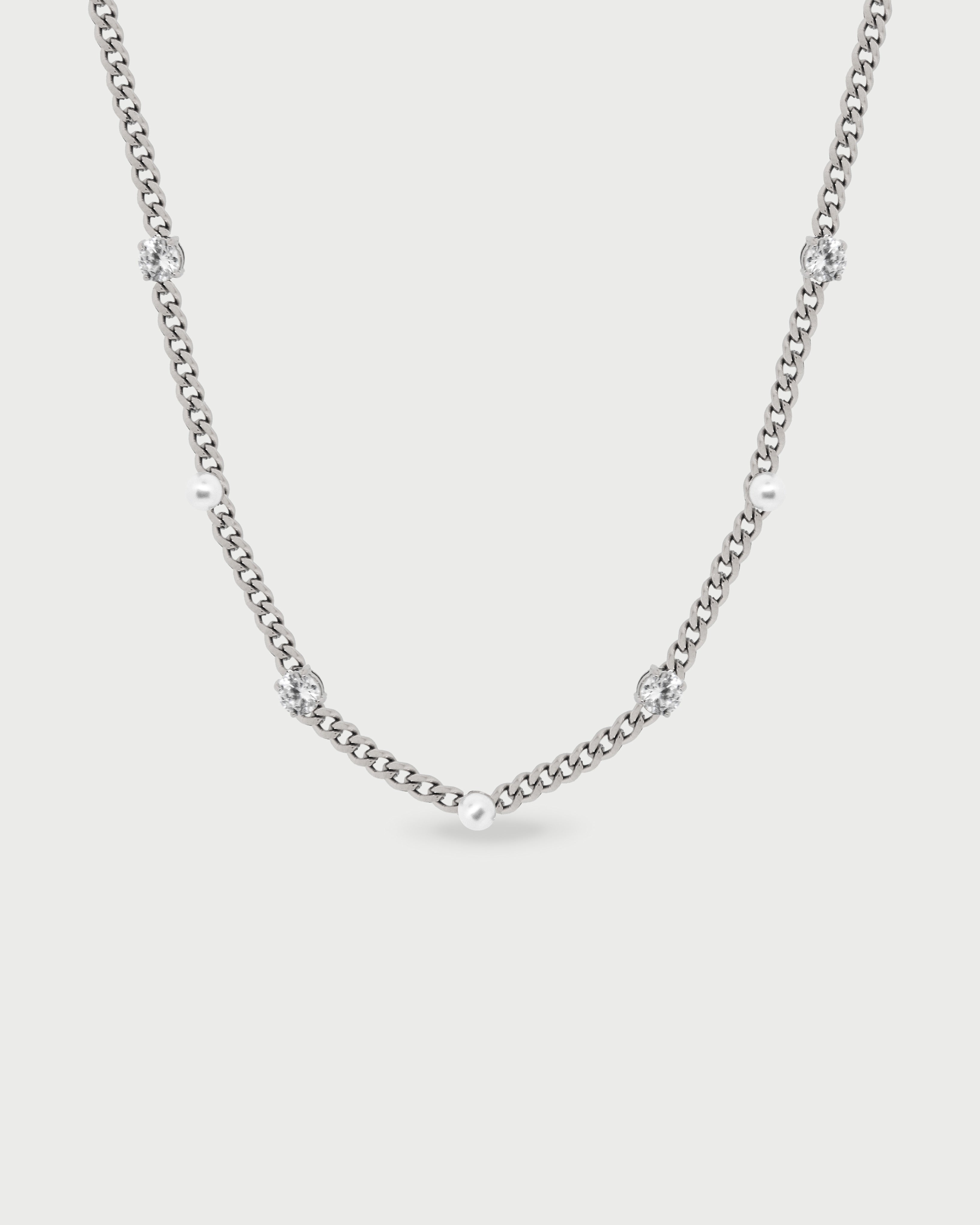 Collar Perlas y Cristales