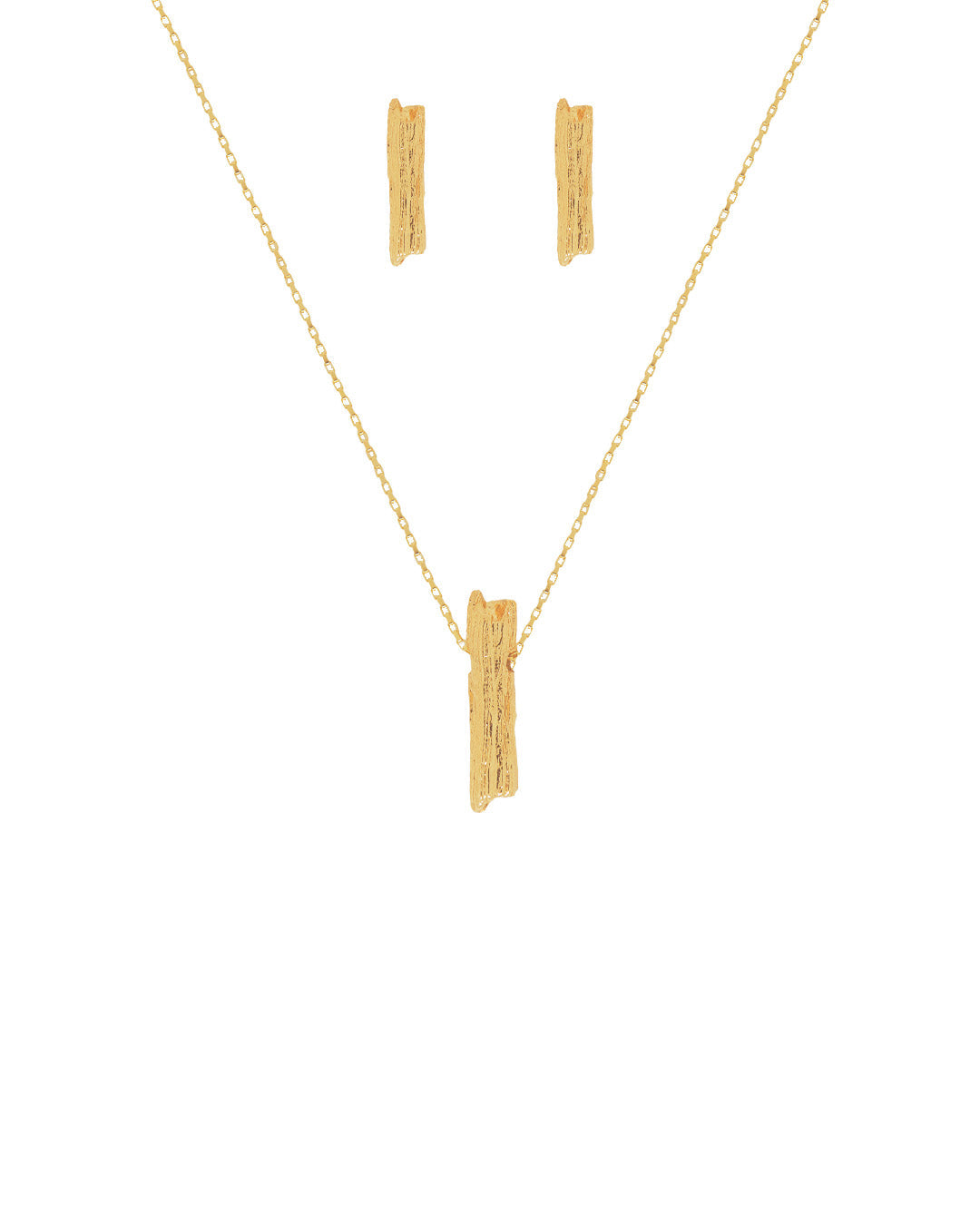 Set de Collar y Aretes Nogal