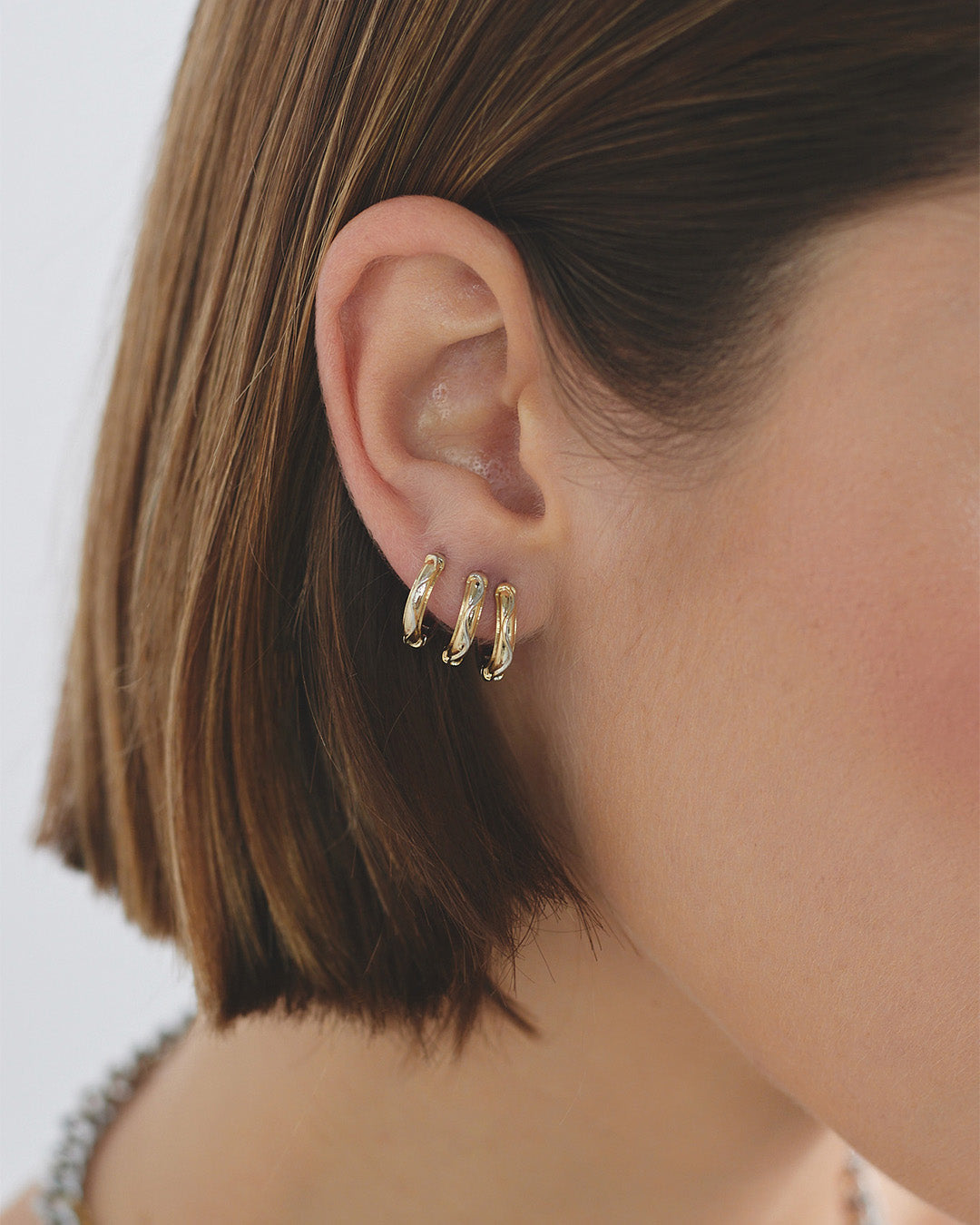 Set X3 Candongas Oro Y Plata