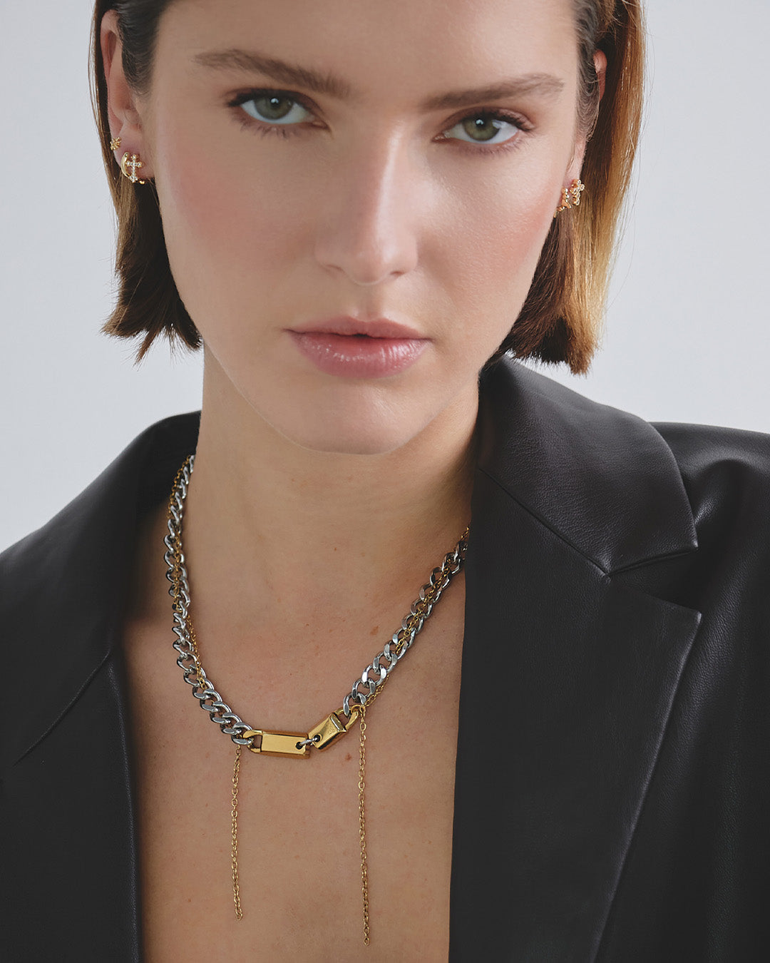 Collar Maxi Oro y Plata - Acero Inoxidable