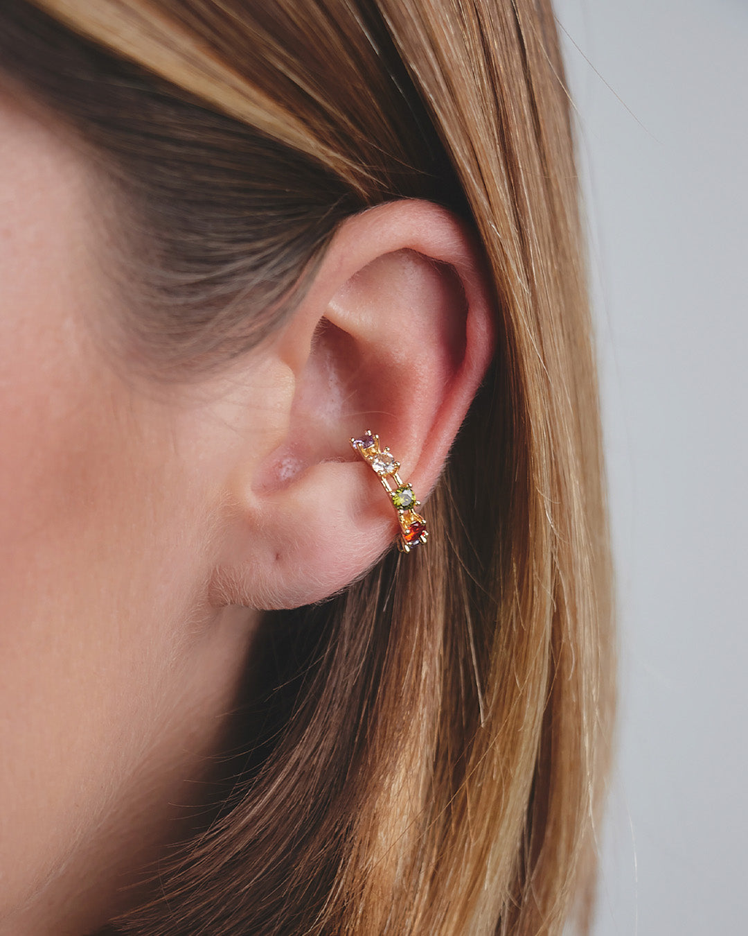 Earcuff Cristales Oro