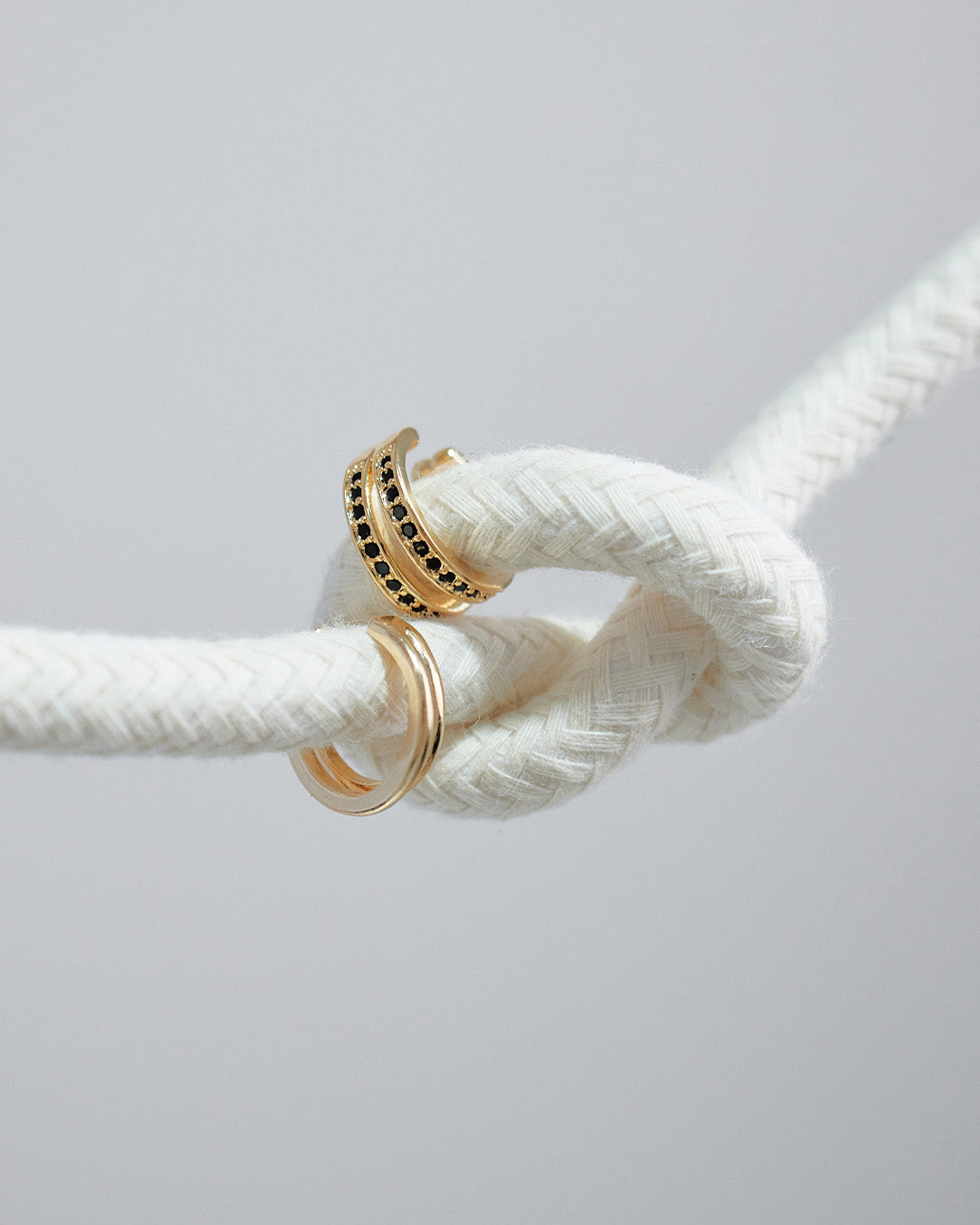 Earcuff Doble Efecto Liso