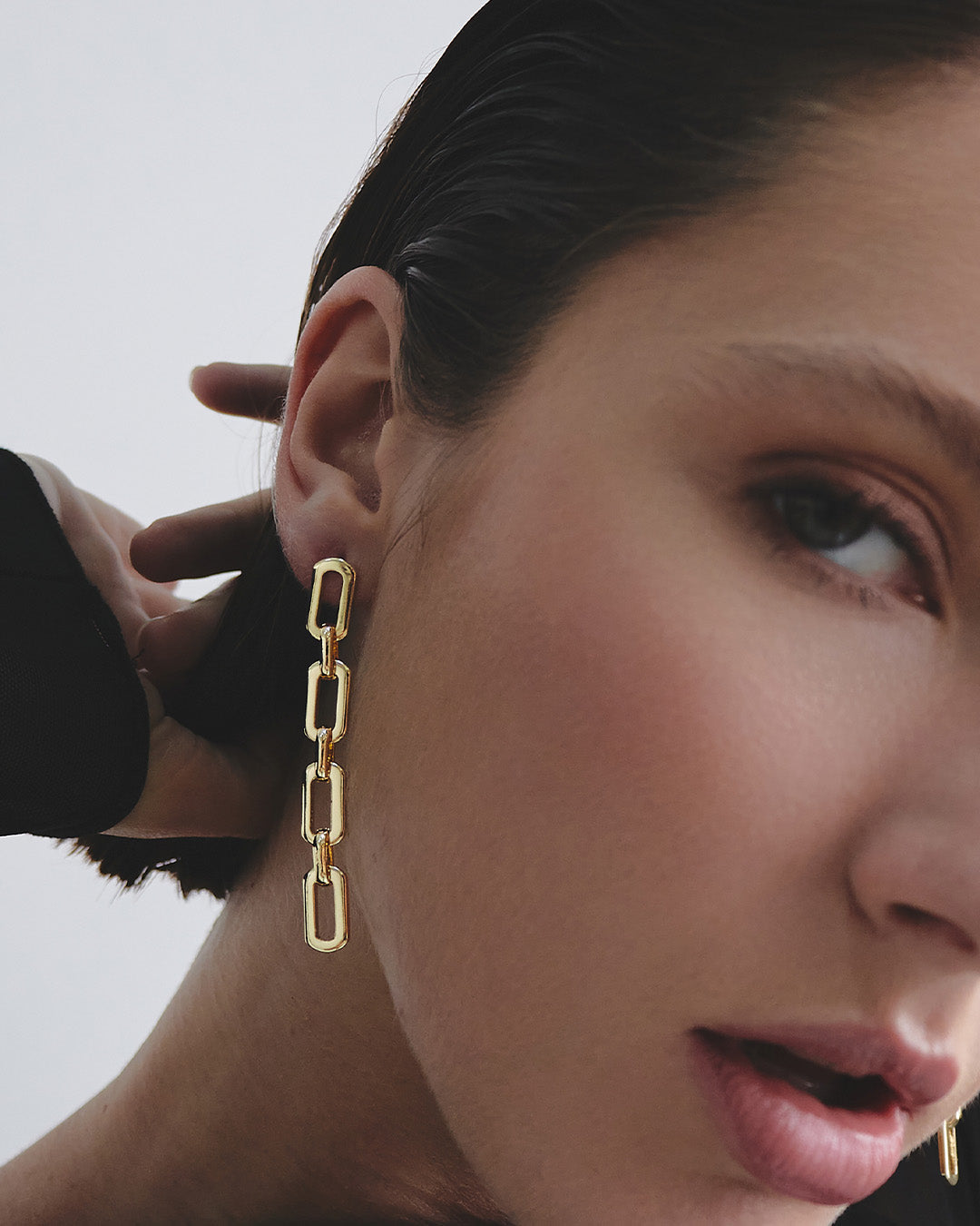 Aretes Eslabones Oro