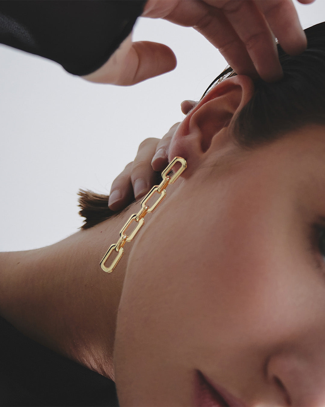 Aretes Eslabones Oro