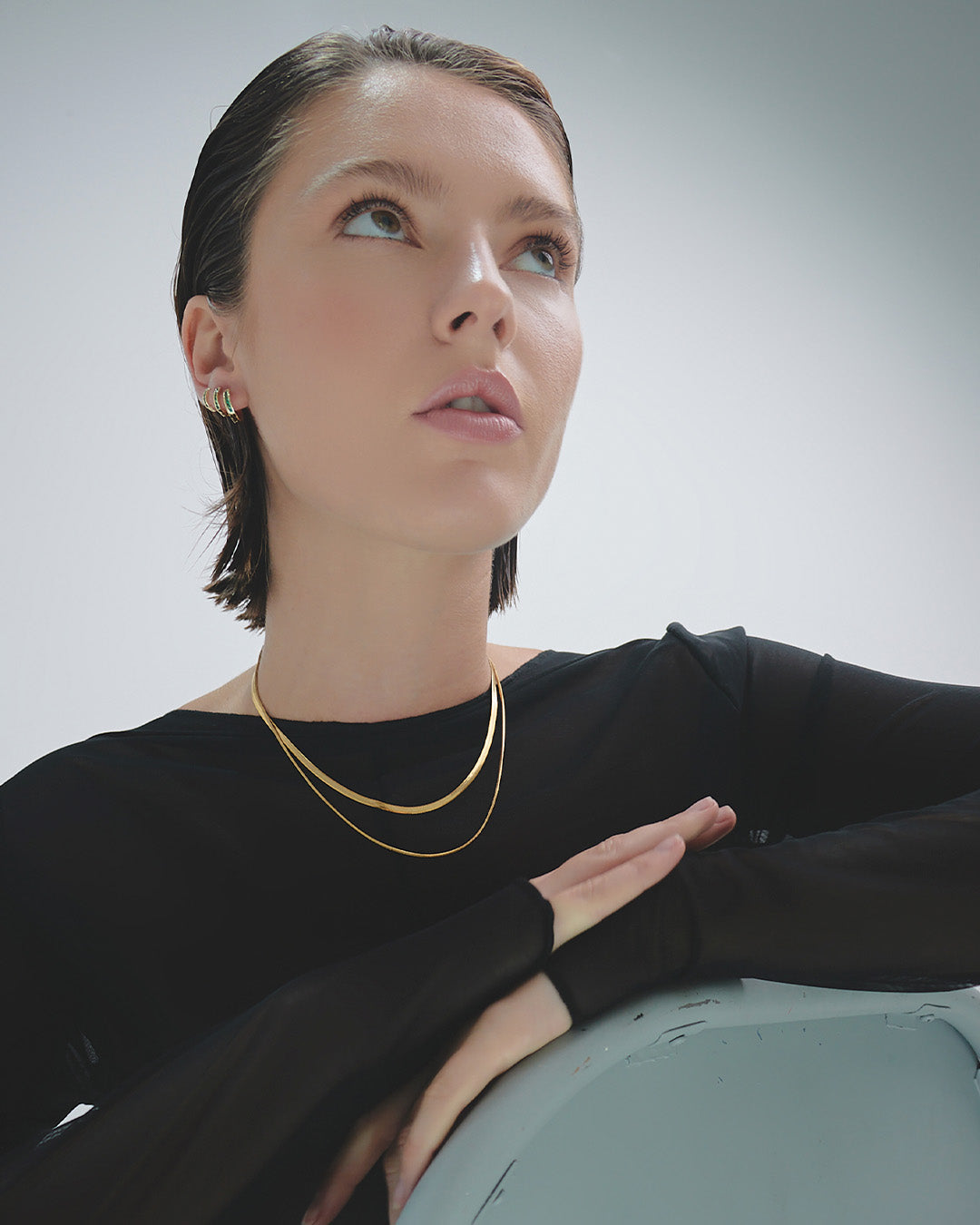 Collar Doble Oro - Acero Inoxidable