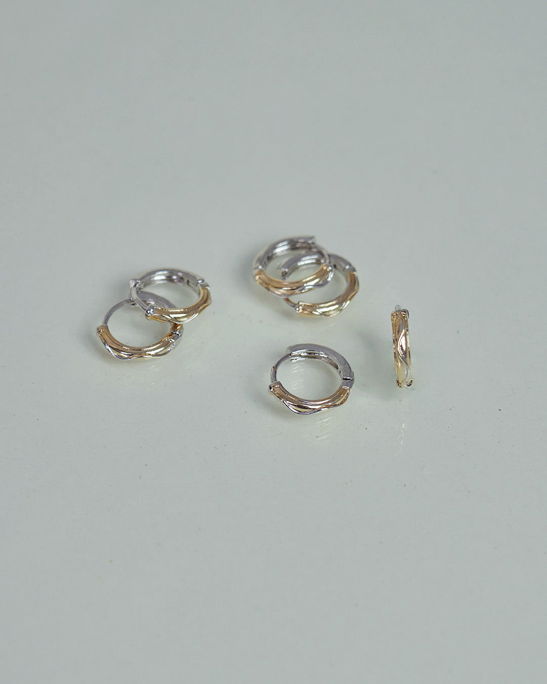 Set X3 Candongas Oro Y Plata