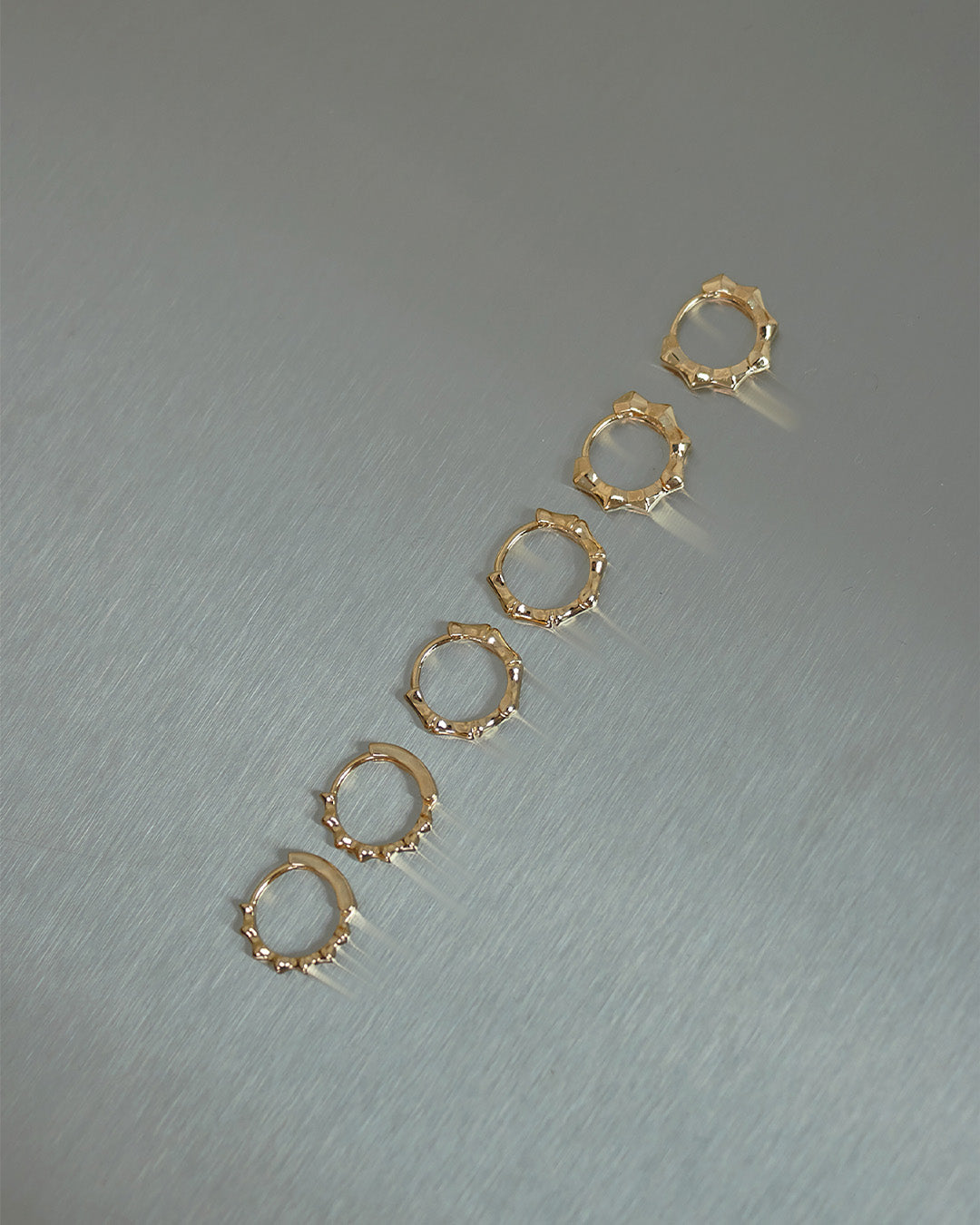 Set X3 Candongas Oro Relieves