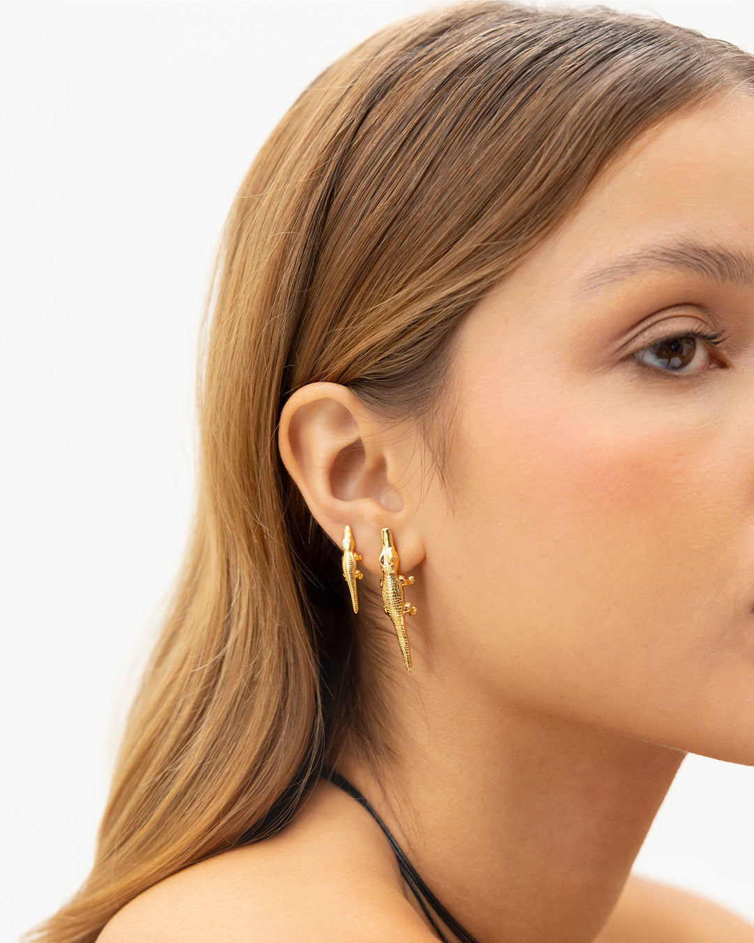 Aretes en forma de caimán